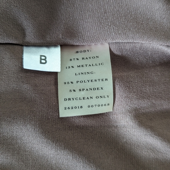 Ann Taylor Cowl Neck Knit Dress w/ Cap Sleeves in Taupe - Picture 4 of 4